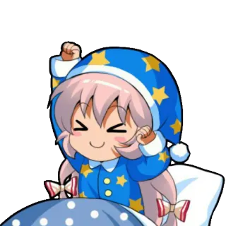😴 Аниме, Сон, Милый, Мультфильм, Каваий, Чиби, Спит telegram sticker