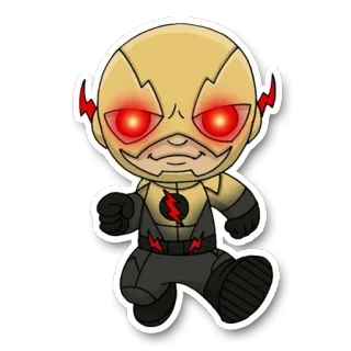 ⏱ Reverse-Flash superhero, villain, cartoon, Reverse-Flash, DC Comics telegram sticker