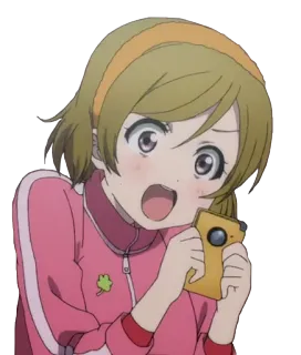 😱 Anime, Ragazza, Felice, Carino, Cartone animato, Personaggio whatsapp sticker