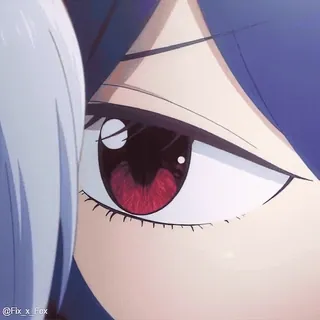 😘 アニメ, 目, アップ, マンガ whatsapp sticker