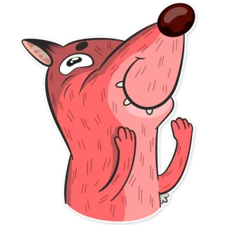 ☺️ Cartoon, Wolf, Tier, Sticker, Süß telegram sticker