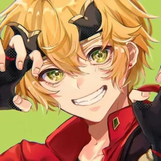 🍁 Thoma Genshin Impact 动漫, 原神, 托马, 金发, 游戏, 角色 telegram sticker