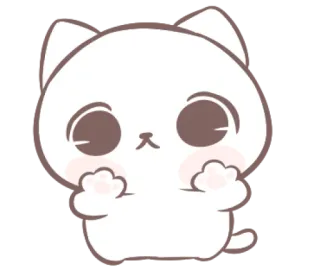 ☺️ gato, gatinho, fofo, animal, kawaii, animal de estimação, adesivo whatsapp sticker
