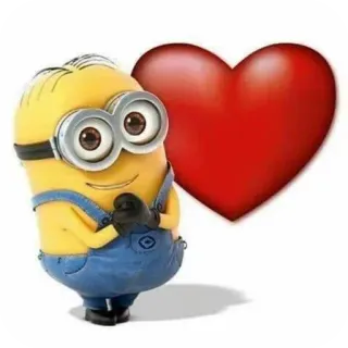 🥺 Minion Minion, hati, cinta, imut, kartun, kuning telegram sticker