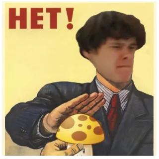 🙃 HET! propaganda, ruso, hongo, stop, soviético telegram sticker