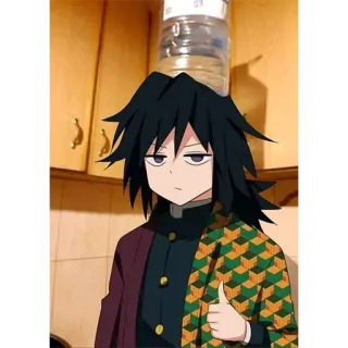 🌊 Giyu Tomioka Demon Slayer อนิเมะ, ตัวละคร, ยกนิ้วโป้ง, กิยู โทมิโอกะ, ดาบพิฆาตอสูร telegram sticker
