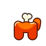 😵 Among Us character Among Us among us, morto, jogo, adesivo, crime telegram sticker