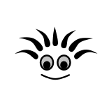 🤥 olhos, olhando, preto, furtivo, escondido telegram sticker