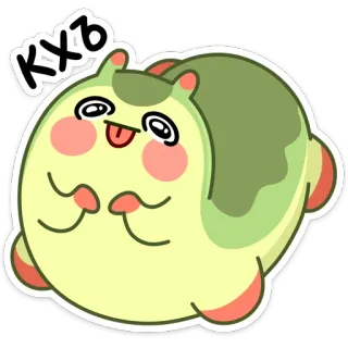 😛 KXb zwierzę, kreskówka, słodkie, naklejka, śmieszne telegram sticker