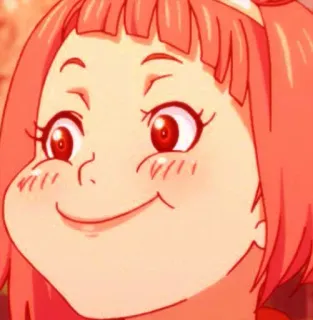 😏 Аниме, Мультфильм, Персонаж, Девушка, Смешной, Лицо telegram sticker