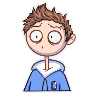 😳 Kartun, Stiker, Karakter, Anime, Ilustrasi, Lucu whatsapp sticker