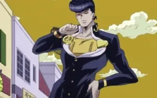 😏 Josuke Higashikata JoJo's Bizarre Adventure anime, manga, jojo, josuke, bizarre telegram sticker