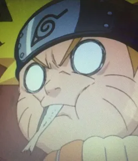 😐 Naruto Anime, Mangá, Engraçado, Desenho animado, Expressão facial, Piada telegram sticker