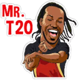 🏏 MR. T20 Kricket, Sport, T20, Mr. T20, Karikatur telegram sticker
