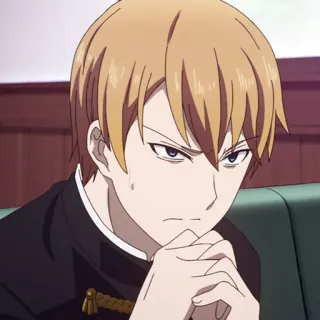 💛 Miyuki Shirogane Kaguya-sama: Love Is War Аниме, Kaguya-sama, Миюки Широгане, Персонаж, Портрет telegram sticker