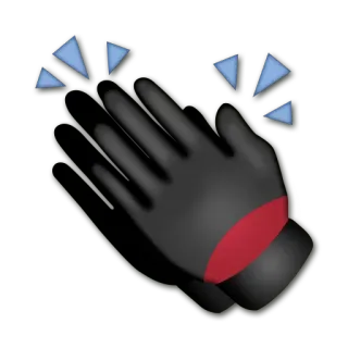 👏 hand, clapping, emoji, applause, gesture telegram sticker