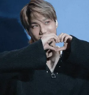 🕯 사람, 남자, 하트, 사랑, 제스처, kpop whatsapp sticker