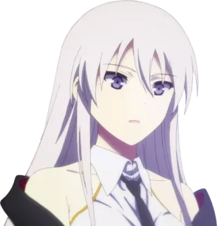 😦 anime, personaje, mujer, chica telegram sticker