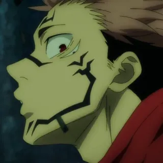 🎟 Ryomen Sukuna Jujutsu Kaisen Anime, Ryomen Sukuna, Jujutsu Kaisen, Espíritu maldito, Personaje de anime telegram sticker