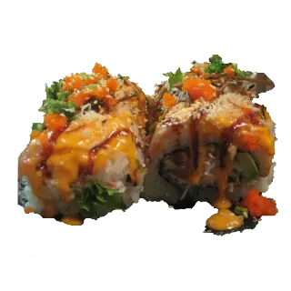 🍣 comida, sushi, japonês, rolo, frutos do mar telegram sticker