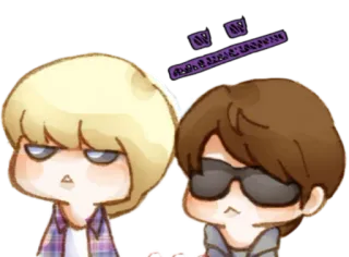 😐 漫画, アニメ, サングラス, イラスト, キャラクター, ステッカー telegram sticker