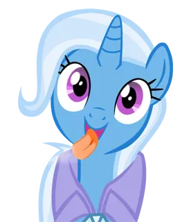 😋 Trixie Lulamoon My Little Pony Pony, Cartoon, Magie, Einhorn, Pferdeartig, Süß telegram sticker