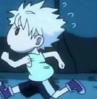 💞 Killua Zoldyck Hunter x Hunter Anime, Cartone animato, Corsa, Ragazzo, Killua, Hunter x Hunter telegram sticker