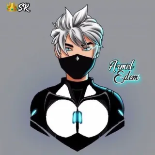 🦔 Armel Edem postać, awatar, kreskówka, ilustracja telegram sticker