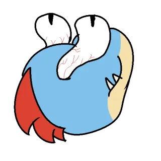 🙄 Monster, Kreatur, Cartoon, Illustration, Tier telegram sticker