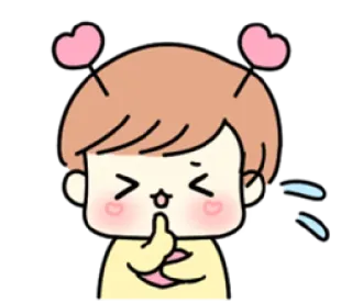 😅 kartun, gadis, hati, karakter, gestur kasar telegram sticker