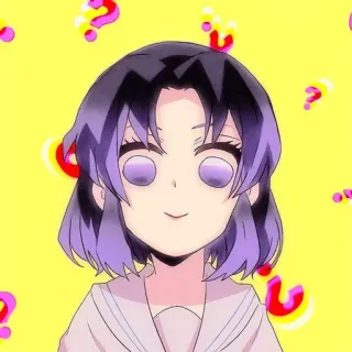 💗 Anime, Dấu chấm hỏi, Hoạt hình, Dễ thương, Hình dán telegram sticker