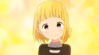 ☺ Anime, Gadis, Lucu, Rambut Kuning, Tersenyum, Kartun whatsapp sticker