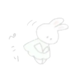 🌷 にこり mignon, lapin, lapin, kawaii, animal, dessin animé, blanc whatsapp sticker
