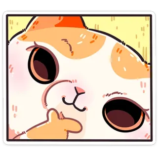 🤔 gatto, gattino, carino, divertente, animale, animale domestico, adesivo telegram sticker