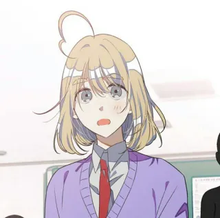😱 anime, cartoon, portrait, girl, woman, student telegram sticker