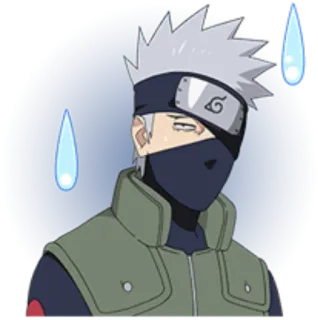 😰 Kakashi Naruto Аниме, Какаши, Наруто, Ниндзя, Наклейка telegram sticker