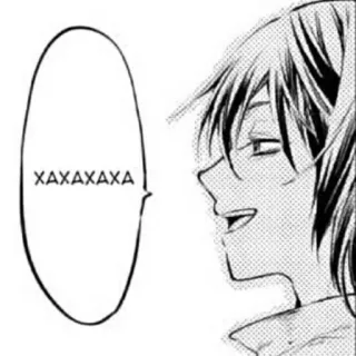 🥚 XAXAXAXA Mangá, Rindo, Anime, Quadrinhos, Balão de fala telegram sticker