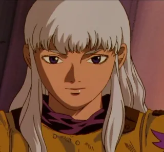 🙂 Griffith Berserk anime, manga, warrior, leader, fantasy telegram sticker