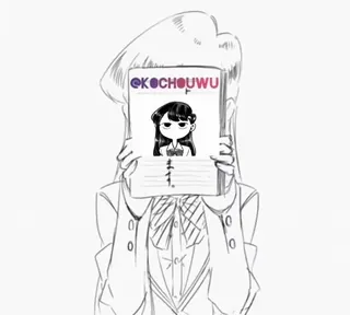 💳 Komi Shouko Komi Can't Communicate @KOCHOUWU Anime, Komi Can't Communicate, Komi Shouko, Manga, Fanart, Fanart telegram sticker