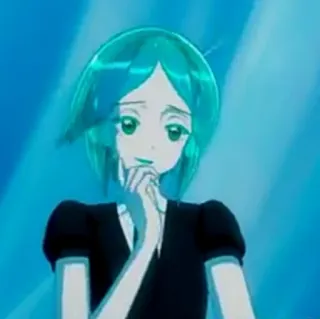 🤔 Phosphophyllite Land of the Lustrous anime, character, phosphophyllite, land of the lustrous, manga, cartoon telegram sticker