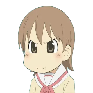 🥺 Mio Naganohara Nichijou Anime, Mangá, Bravo, Personagem, Nichijou, Mio Naganohara telegram sticker
