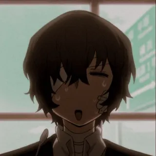 📺 Osamu Dazai Bungo Stray Dogs Anime, Osamu Dazai, Bungo Stray Dogs, Dazai, Personnage telegram sticker