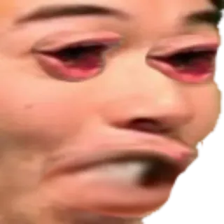 😮 pog, pogchamp, Twitch, emote, reação, chocado, surpreso, rosto whatsapp sticker