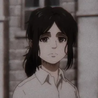 ❤️ Pieck Finger Attack on Titan アニメ, ピーク, 進撃の巨人, キャラクター telegram sticker