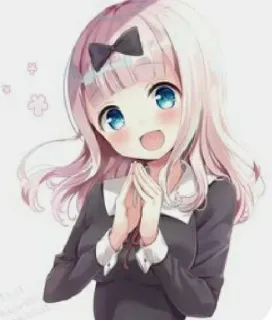 🌸 Chika Fujiwara Kaguya-sama: Love Is War Animé, Chika Fujiwara, Kaguya-sama, Mignon, Dessin animé telegram sticker