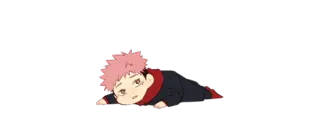✨ Yuji Itadori Jujutsu Kaisen Anime, Manga, Jujutsu Kaisen, Yuji Itadori, Süß, Chibi, Traurig telegram sticker
