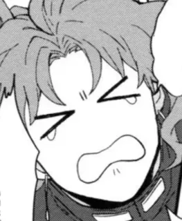 😭 anime, manga, piangere, arrabbiato, espressione, lacrimoso, personaggio telegram sticker