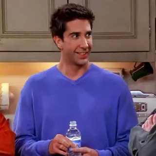 😂 Ross Geller Friends Sitcom, Série TV, Comédie, Friends, Ross Geller, David Schwimmer whatsapp sticker