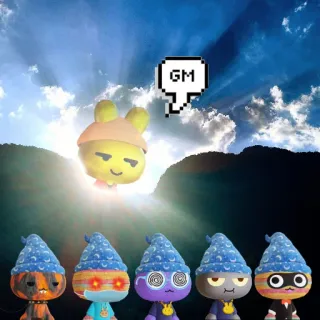 🌞 GM gm, good morning, cute, cartoon, avatar telegram sticker