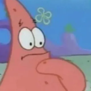 🤔 Patrick Star Spongebob Squarepants การ์ตูน, สพันจ์บ็อบ, แพทริก สตาร์, ตัวละคร, นิคเคิลโลเดียน telegram sticker